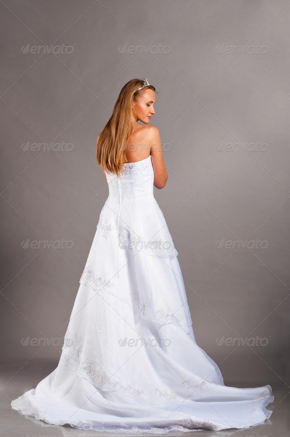 bride in wedding dress - Stock Photo - Images