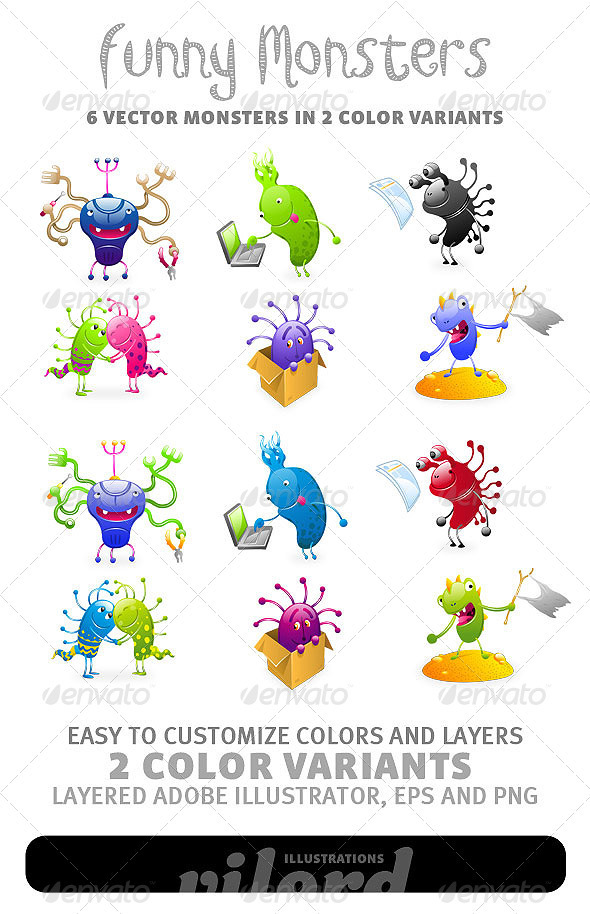 Monster Mascots - Monsters Characters
