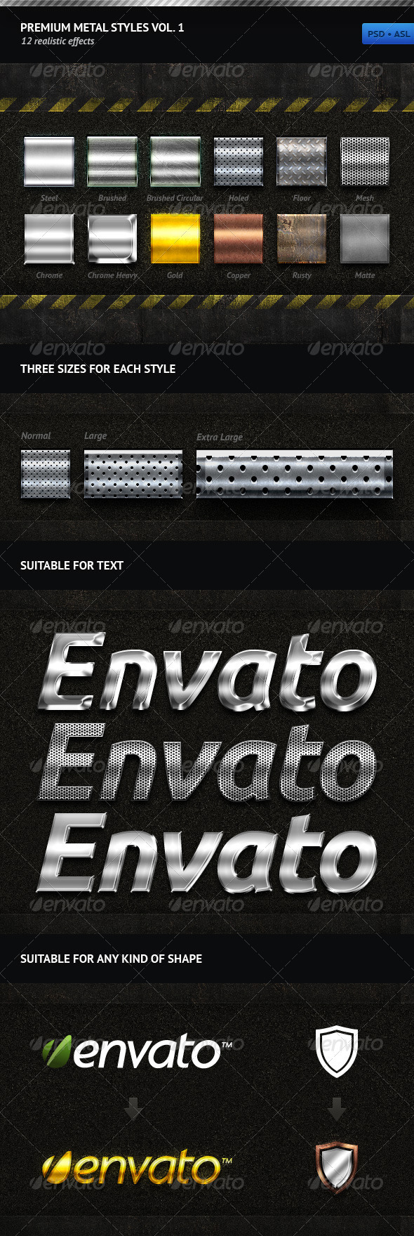 GraphicRiver Premium Metal Styles Vol 1 895245 GraphicRiver Premium Metal Styles Vol 1 895245