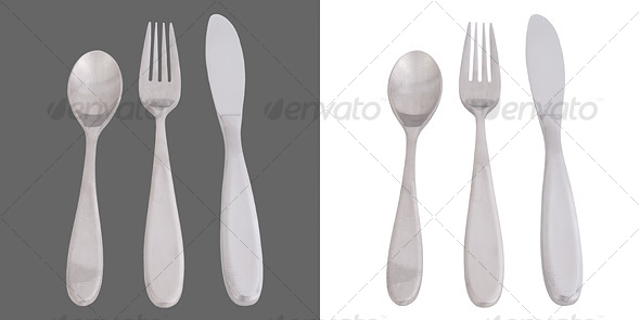 GraphicRiver Cutlery Fork Knife Spoon 37348 GraphicRiver Cutlery Fork Knife Spoon 37348