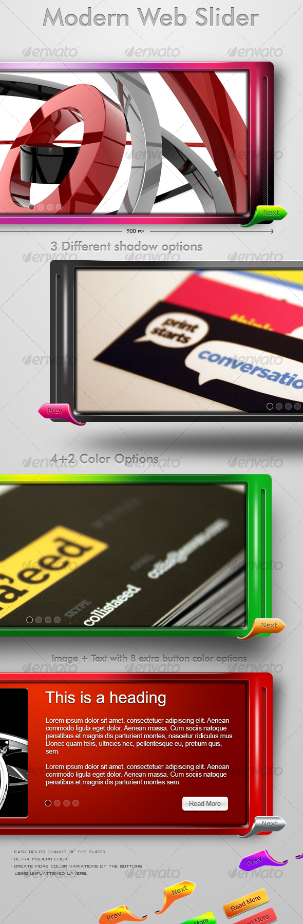 Modern Web Slider - Web Elements