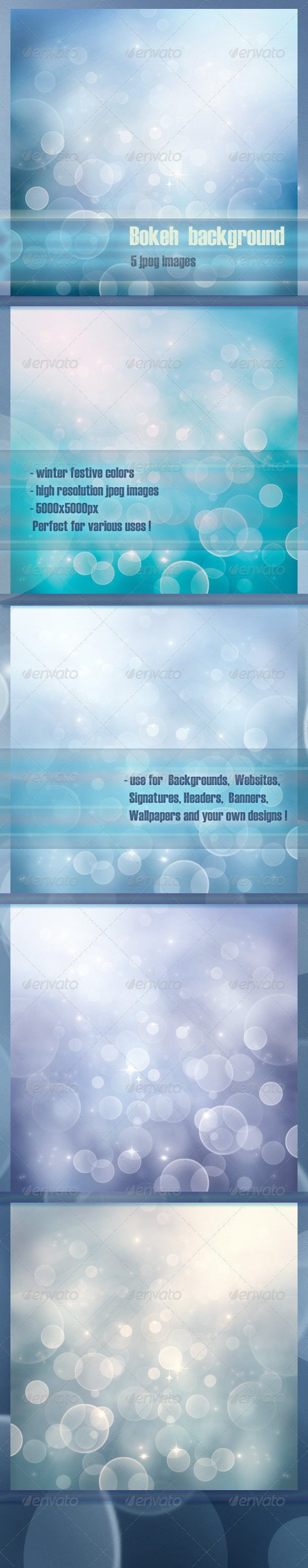 Winter Bokeh Backgrounds - Backgrounds Graphics