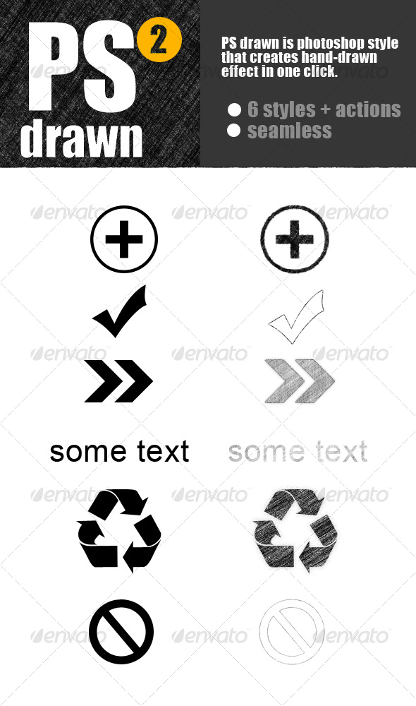 Hand-Drawn Photoshop Style - Text Effects Styles