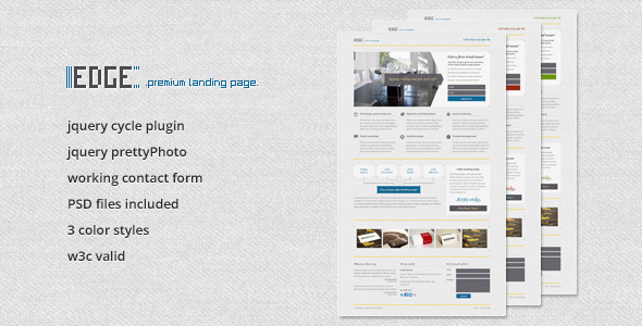 Edge Landing Page - Business Corporate
