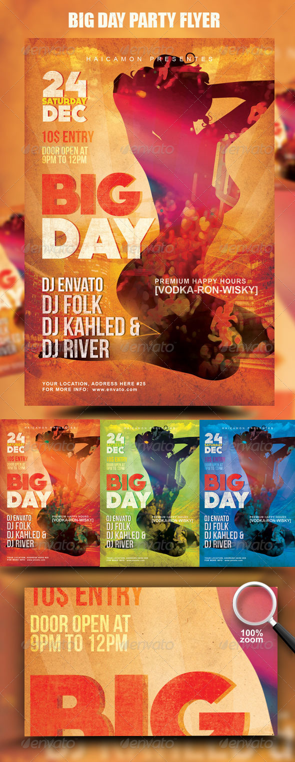 GraphicRiver Big Day Party Flyer 942886 GraphicRiver Big Day Party Flyer 942886