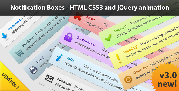 Notification Boxes - CodeCanyon Item for Sale