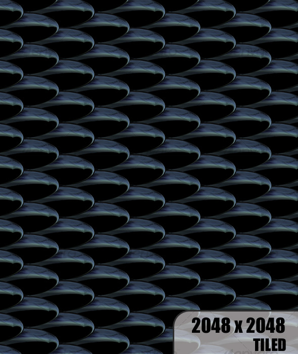 Black Scales (toon twist) Tiled - 3DOcean Item for Sale