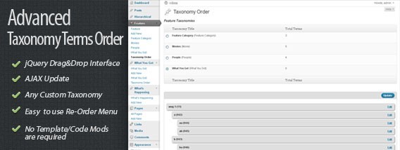 Advanced Taxonomy Terms Order - CodeCanyon Item for Sale