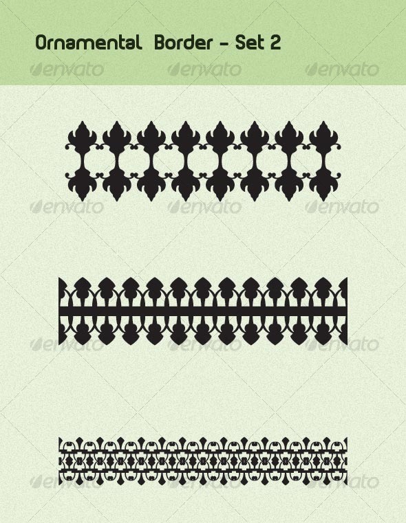 Ornamental Borders Set 2 - Decorative Vectors