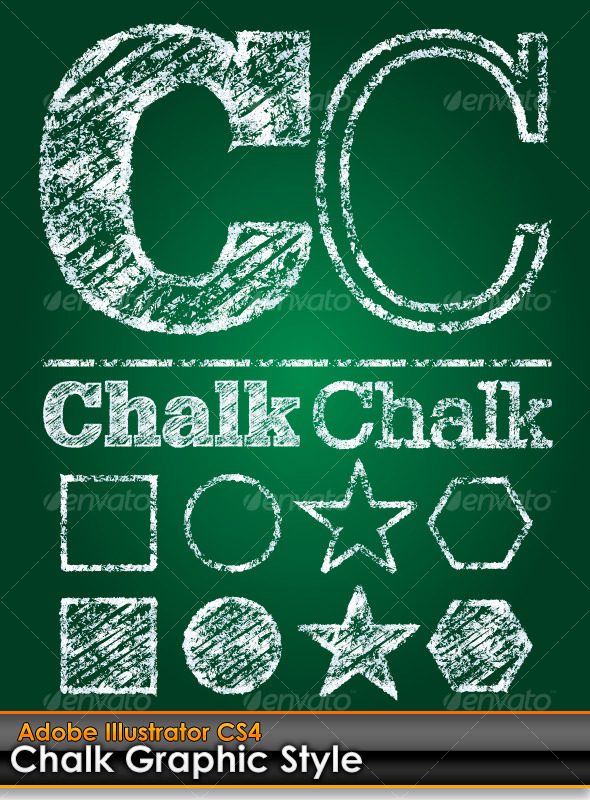 Chalk Board Illustrator Graphic Style - Styles Illustrator