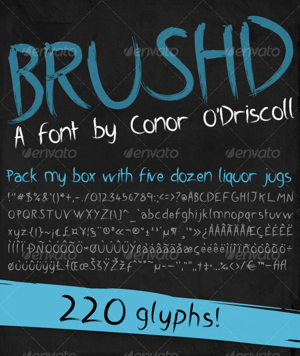 Brushd Font - Calligraphy Script