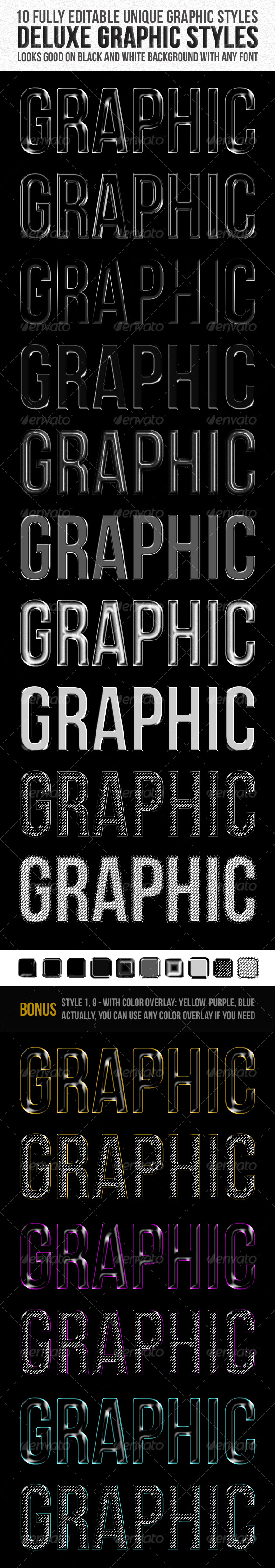Deluxe Graphic Styles - Text Effects Styles