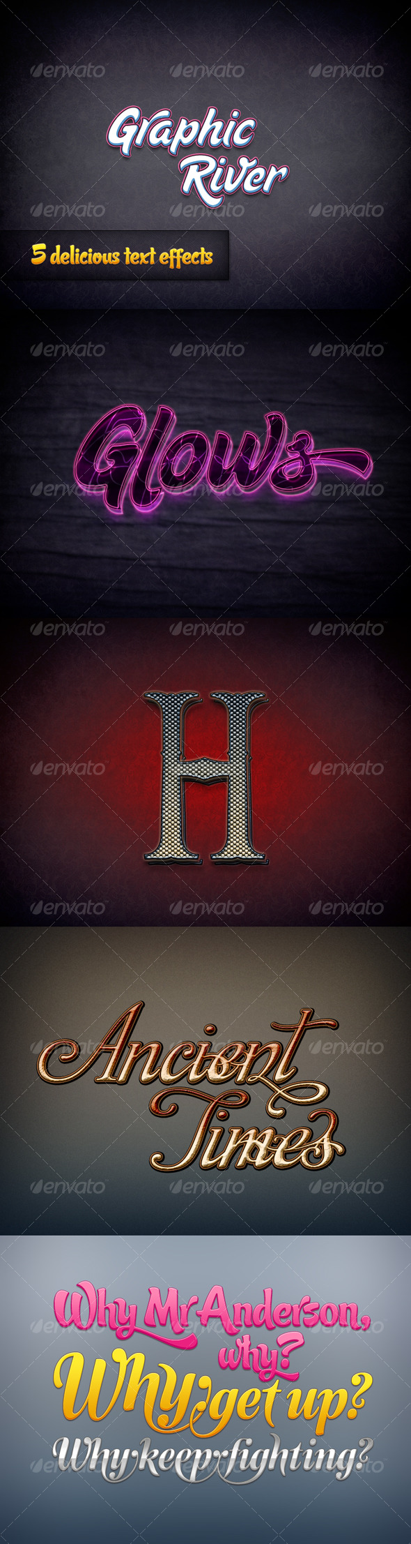 GraphicRiver 5 delicious text effects 126620 GraphicRiver 5 delicious text effects 126620