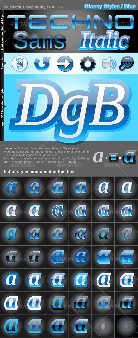 GraphicRiver Illustrator Graphic Styles Glossy 127292 GraphicRiver Illustrator Graphic Styles Glossy 127292