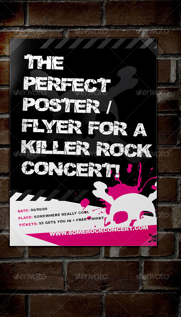 Rock Concert Poster / Flyer - Concerts Events