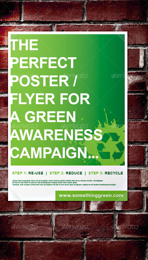 Green Awareness Campaign Poster / Flyer - Miscellaneous Events