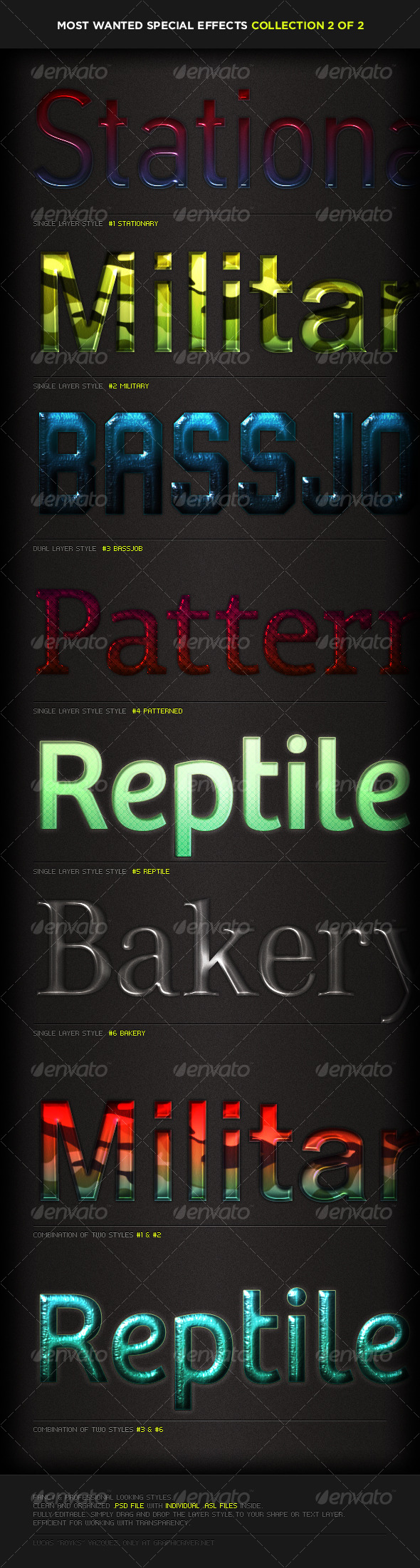 Most-Wanted Styles Pack 2 - Text Effects Styles
