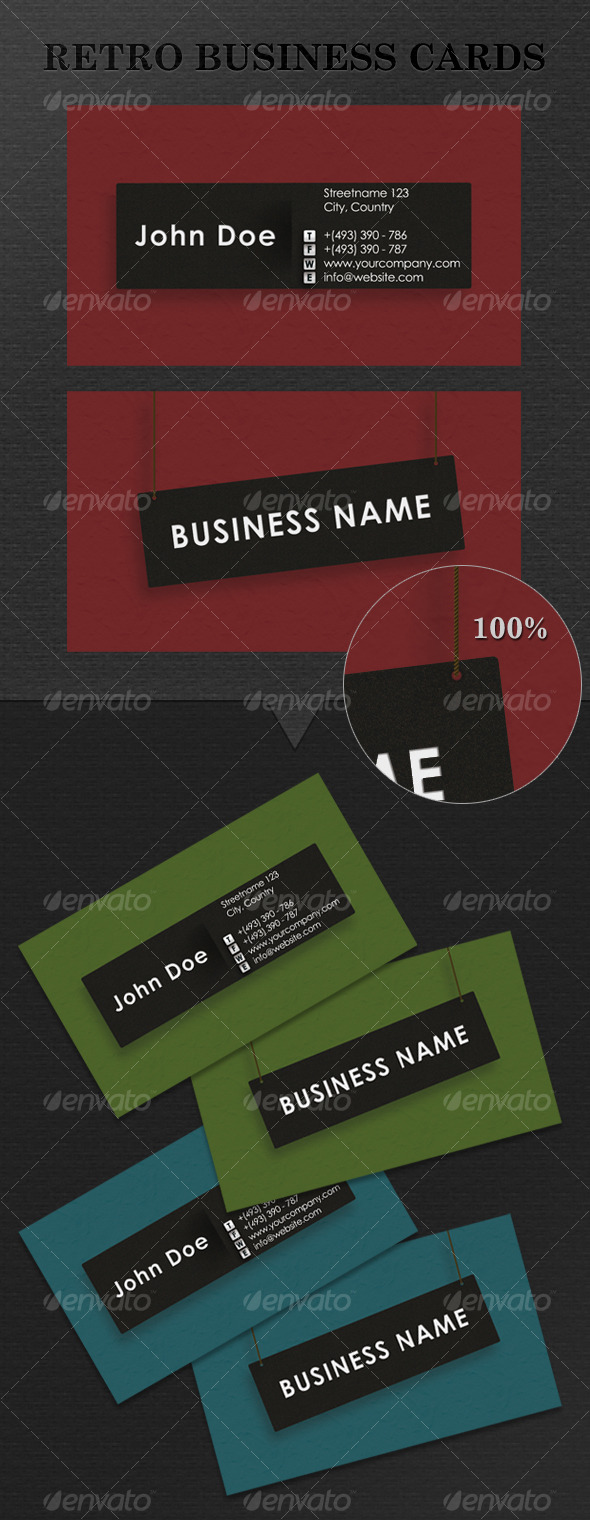 Retro Business Card - Retro/Vintage Business Cards