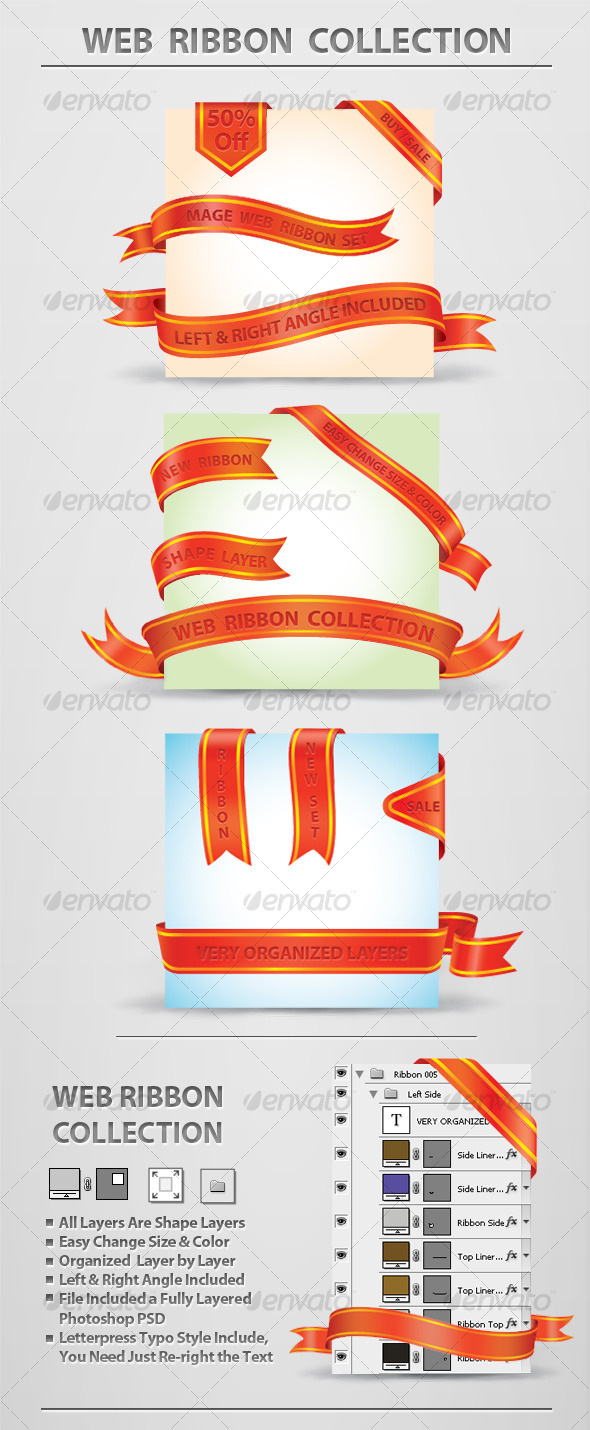 Web Ribbon Collection - Web Elements