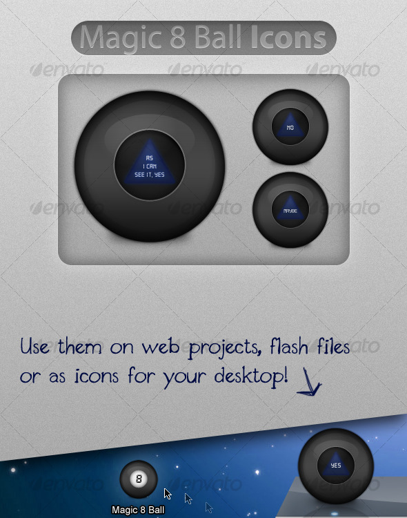 Magic 8 Ball Icons - Web Icons