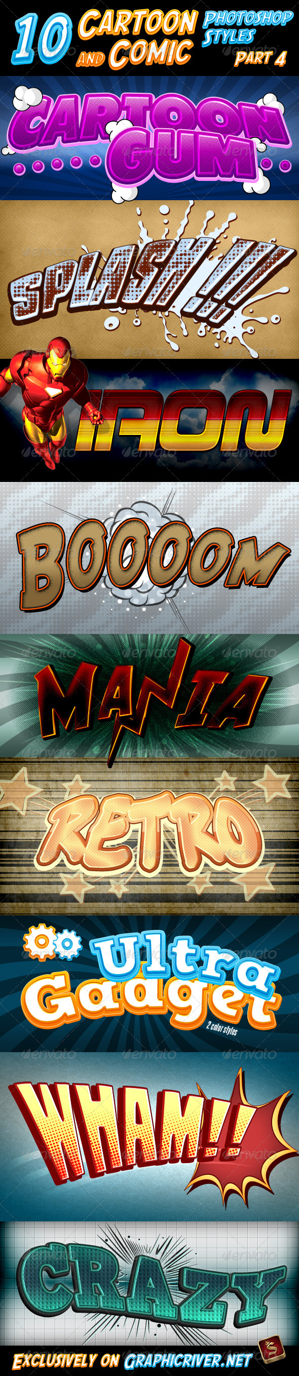 GraphicRiver Cartoon and Comic Book Styles Part 4 1044665 GraphicRiver Cartoon and Comic Book Styles Part 4 1044665