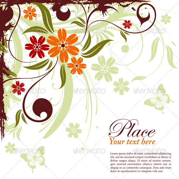Graphic River Floral frame Vectors - Decorative Borders 1049909 Graphic River Floral frame Vectors - Decorative Borders 1049909