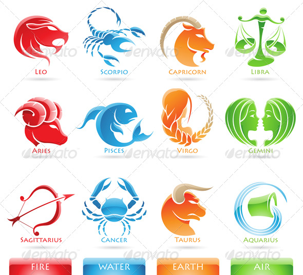GraphicRiver Zodiac Star Signs 131544 Icon Abstract
