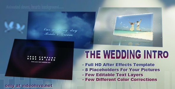 After Effects Project - VideoHive The Wedding Intro 132219 After Effects Project - VideoHive The Wedding Intro 132219