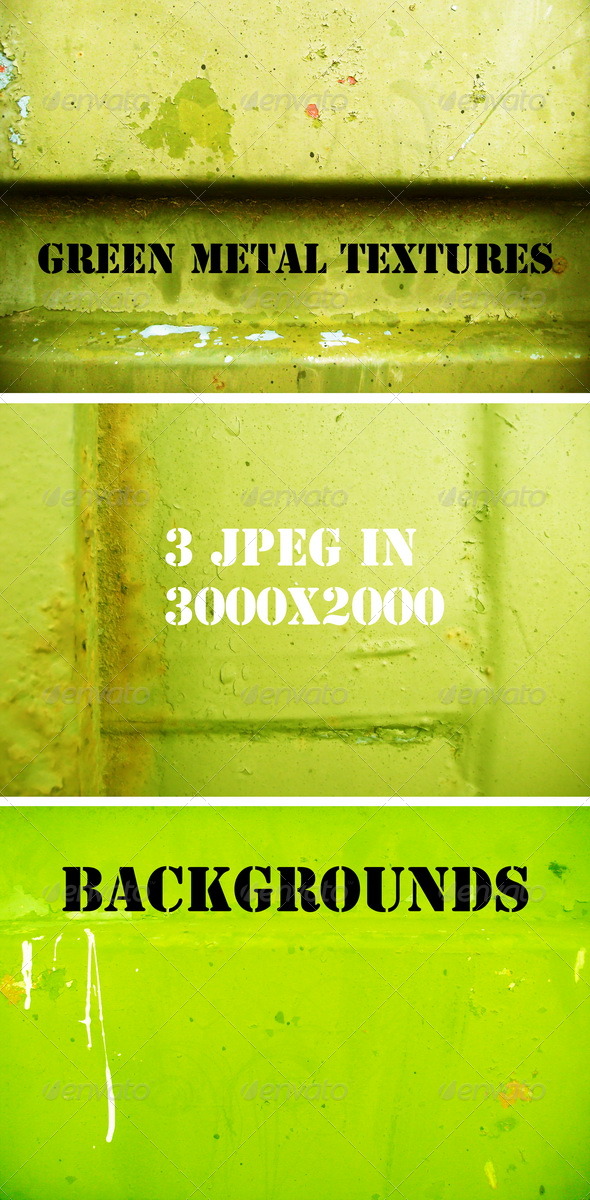 Green metal textures - Industrial / Grunge Textures