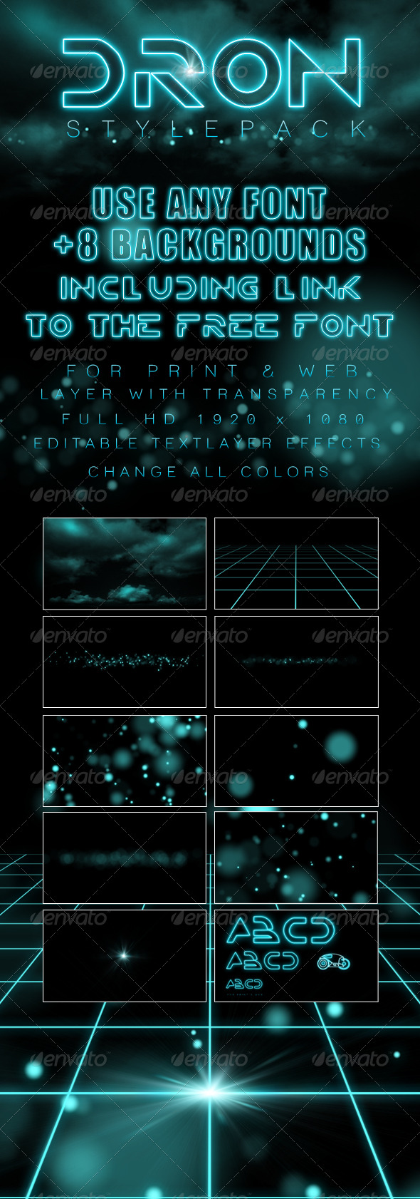 Dron Style Pack - Text Effects Styles