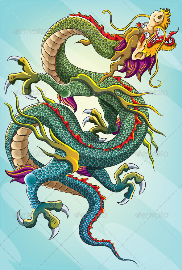 Chinese Dragon Painting - New Year Seasons/Holidays