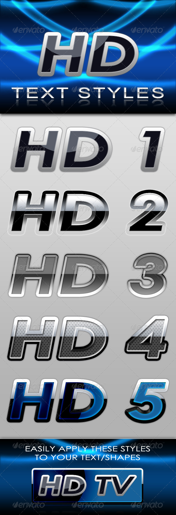 GraphicRiver HD Text Styles 134574 GraphicRiver HD Text Styles 134574