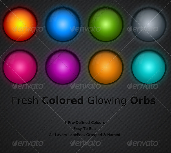 GraphicRiver Colorful Glowing Orbs 135338 GraphicRiver Colorful Glowing Orbs 135338