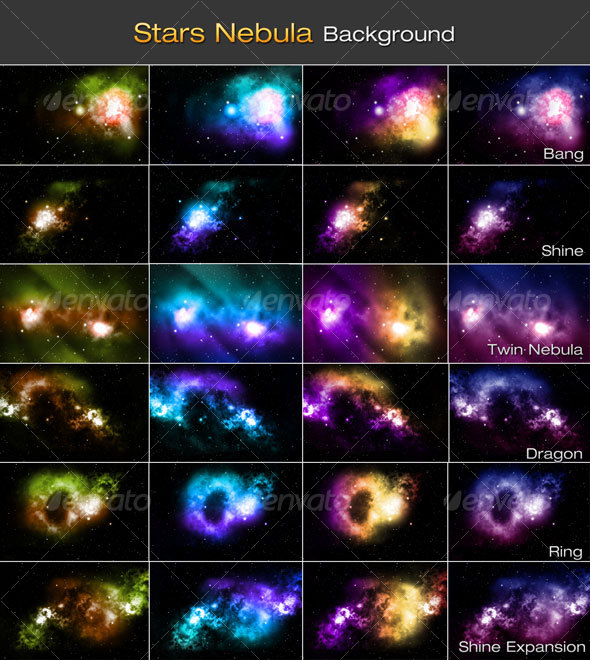 Stars Nebula Backgrounds - Backgrounds Graphics