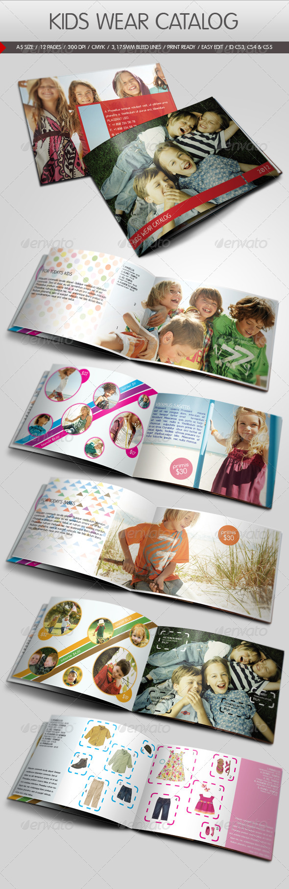 GraphicRiver Kids Wear Catalog 796256 GraphicRiver Kids Wear Catalog 796256