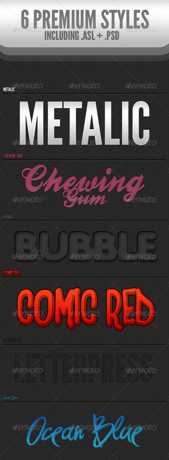 GraphicRiver 6 Must-have Styles 136579 GraphicRiver 6 Must-have Styles 136579