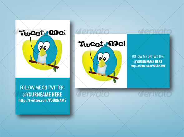 GraphicRiver Tweet ME Twitter ID Card 45391 GraphicRiver Tweet ME Twitter ID Card 45391