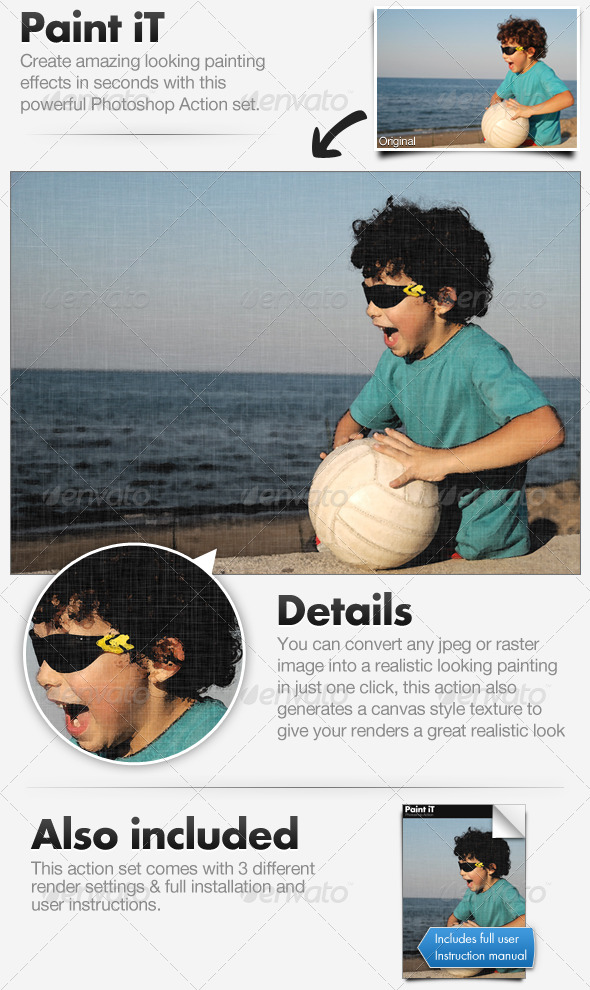 Paint iT - Covert Image to Painting - Photo Effects Actions