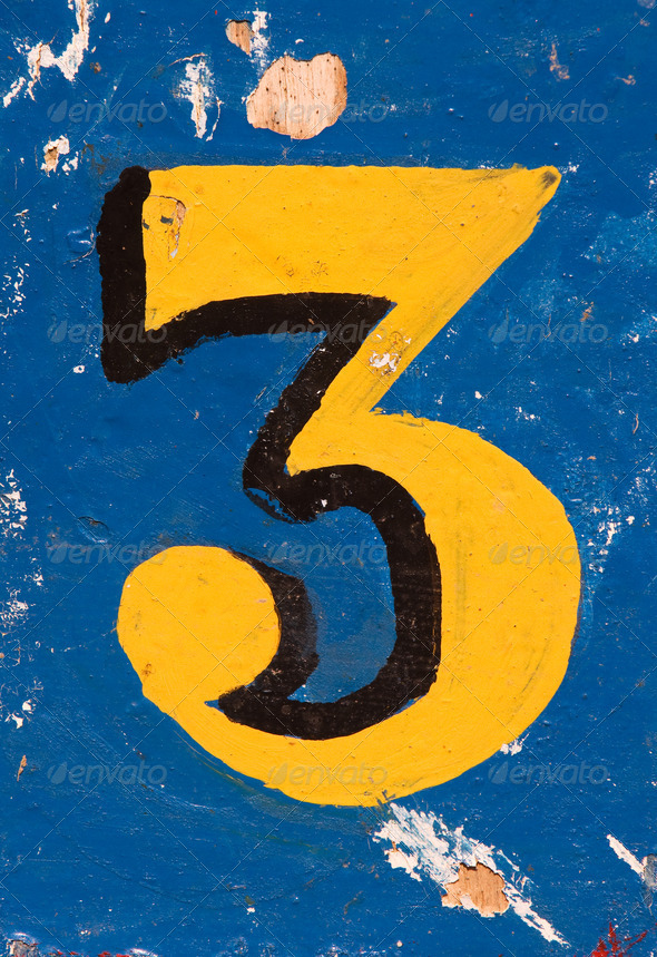 Number 3 - Stock Photo - Images