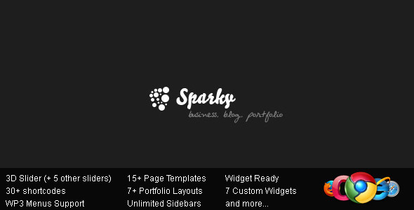 Sparky - Creative Blog & Portfolio WordPress Theme - ThemeForest Item for Sale