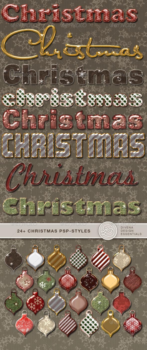 GraphicRiver 24& Christmas Photoshopstyles 139019 GraphicRiver 24& Christmas Photoshopstyles 139019