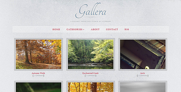 Gallera - Photo Gallery/Portfolio Theme for Tumblr
