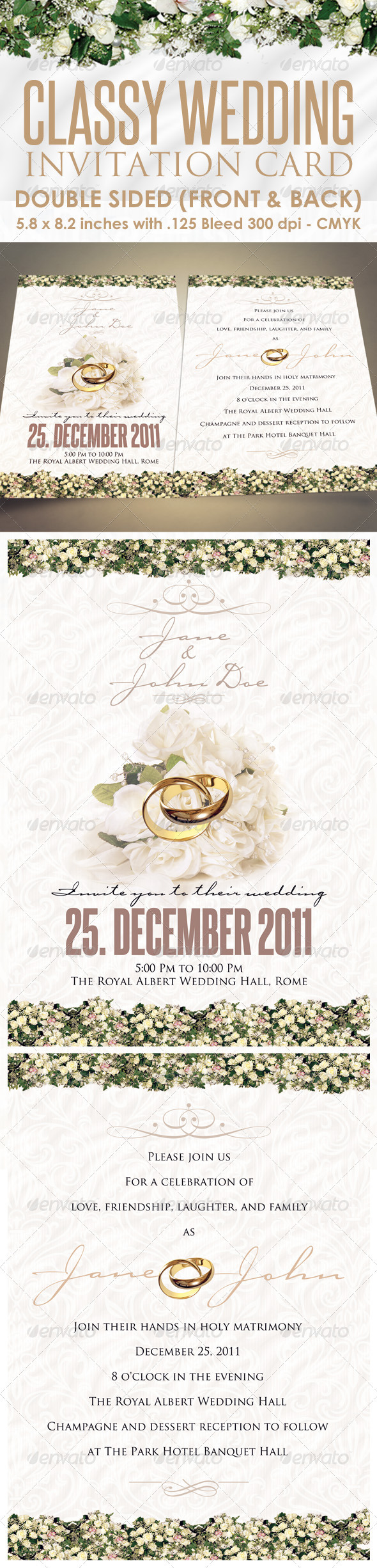 GraphicRiver Classy Wedding Invitations 1130154 GraphicRiver Classy Wedding Invitations 1130154