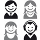 Vector People Icon Set Vector People Icon Set - GraphicRiver Item for Sale