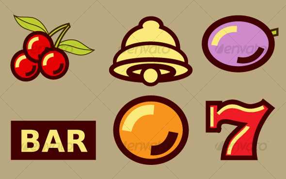 Slot Machine Symbols - Sports/Activity Conceptual