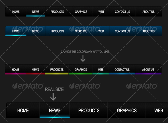GraphicRiver Into The Night Stylish Web 2.0 Navigation 38215 GraphicRiver Into The Night Stylish Web 2.0 Navigation 38215