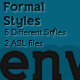 The Formal - Text Styles - GraphicRiver Item for Sale