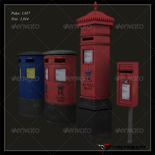 3DOcean English mailboxes 141506 3DOcean English mailboxes 141506