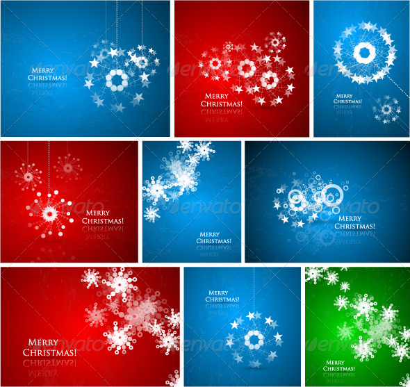 Abstract Christmas composition pack - Christmas Seasons/Holidays