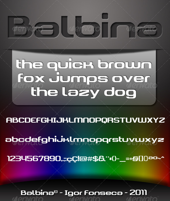 Balbina Font - Sans-Serif Fonts